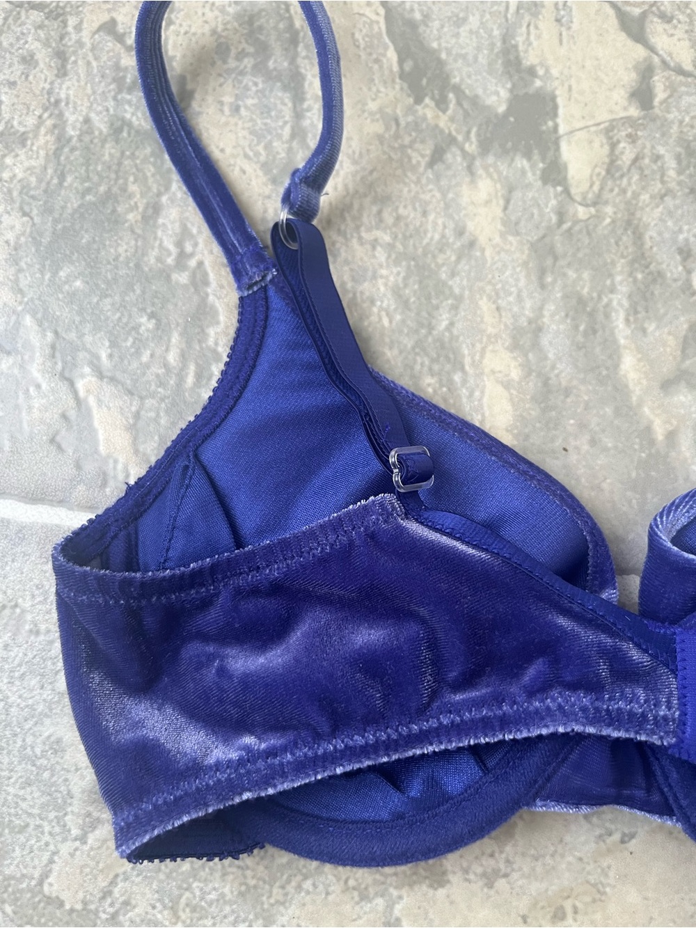 Victoria’s Secret 34B Satin Underwire Demi Bra Indigo Purple  Y2K - Picture 9 of 11